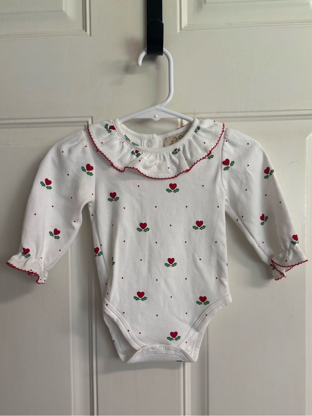 Size 0/6M The Beauford Bonnet Company Midway Micro Floral long sleeve bubble.